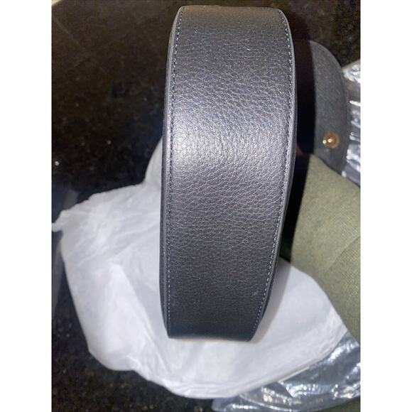 COLE HAAN Leather Crossbody Saddle Bag Flap Magnetic Adjustable Strap - Picture 4 of 10